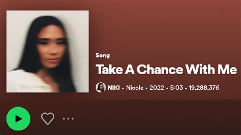 makna lagu odds niki|Makna Lagu Take A Chance With Me .